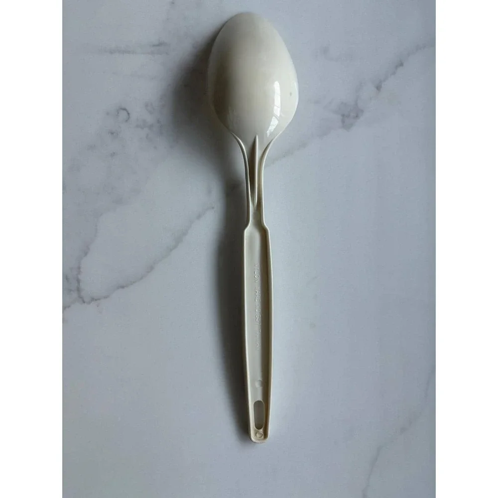 Vintage EKCO Nylon Ware No 657 Cream Mixing Spoon Made in Taiwan Retro Utensil